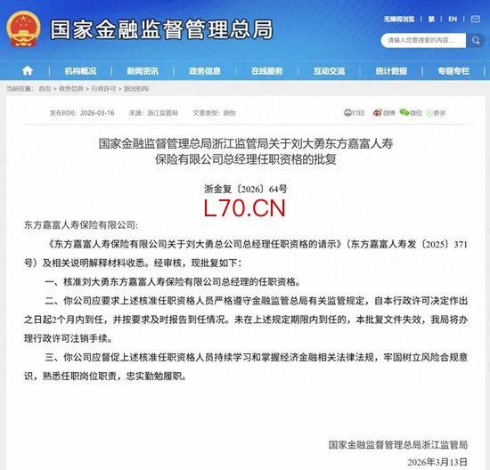 13年换7帅！“80后”刘大勇接棒，如何破解东方嘉富人寿长期亏损难题？