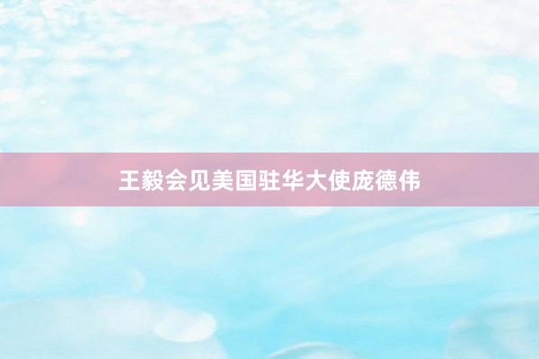 王毅会见美国驻华大使庞德伟