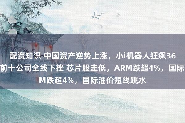配资知识 中国资产逆势上涨，小i机器人狂飙36%，美股市值前十公司全线下挫 芯片股走低，ARM跌超4%，国际油价短线跳水